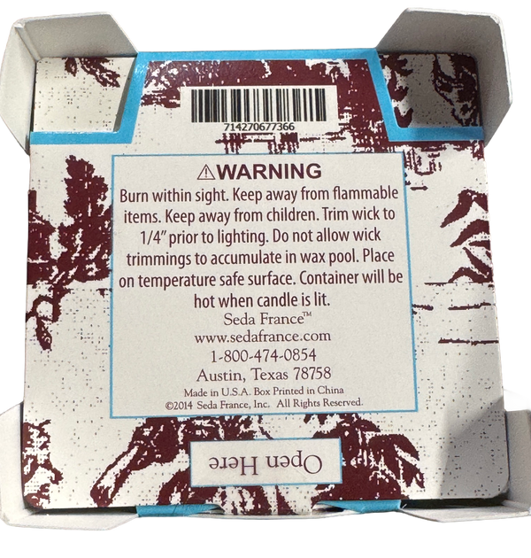 Japanese Quince Classic Toile Pagoda Box Candle - sedafrancestore