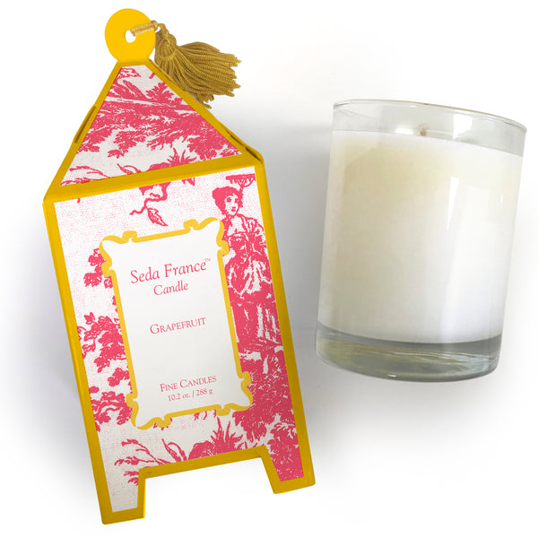Grapefruit du Soleil Classic Toile Pagoda Box Candle sedafrancestore