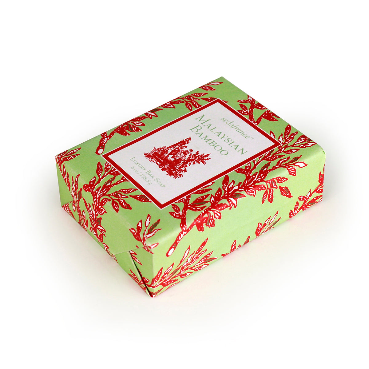 Malaysian Bamboo Classic Toile Paper-Wrapped Bar Soap