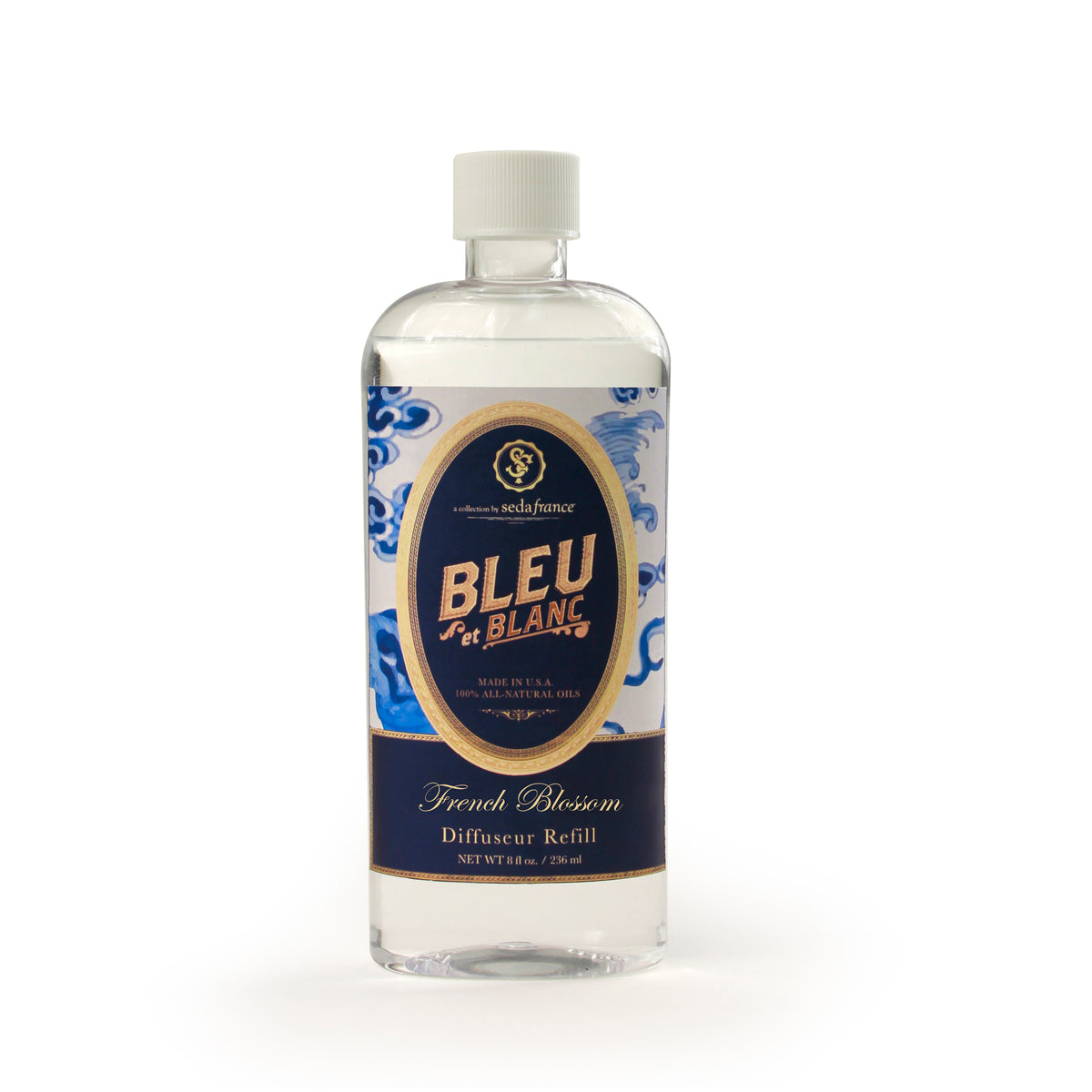French Blossom Bleu et Blanc Diffuseur Refill