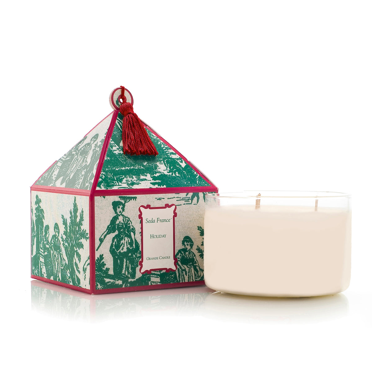 Holiday Classic Toile Three-Wick Candle