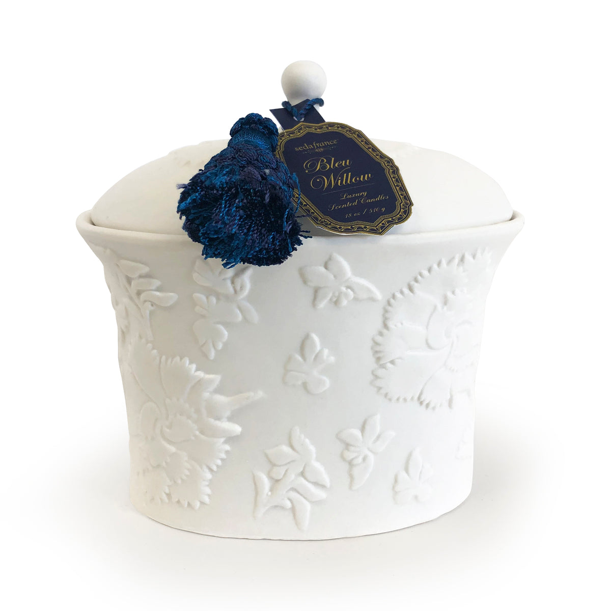 Bleu Willow Bleu et Blanc Two-Wick Ceramic Candle